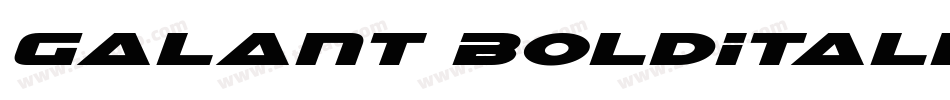 Galant BoldItalic字体转换